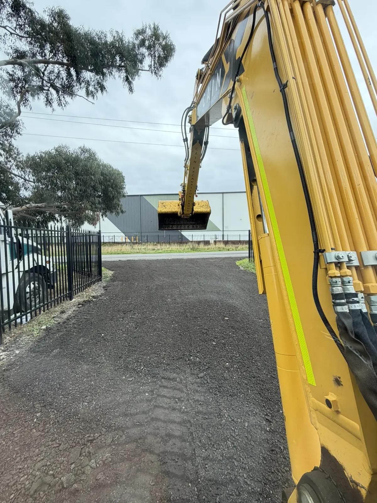 Industrial yard entry